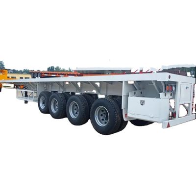 購入 3 4 アクセル フラットベッドセミトレーラー 40 Ft コンテナ フラットベッドセミトレーラー タンザニアで販売 online manufacture