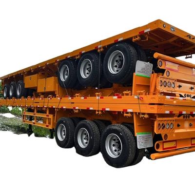 購入 3 4 アクセル 40ft 50 トン平床コンテナ 半トレーラー 輸送 半トレーラー 販売 online manufacture
