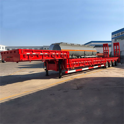 購入 4 軸 80T 重用低床トレーラー 機械式懸垂とスプリング付き online manufacture