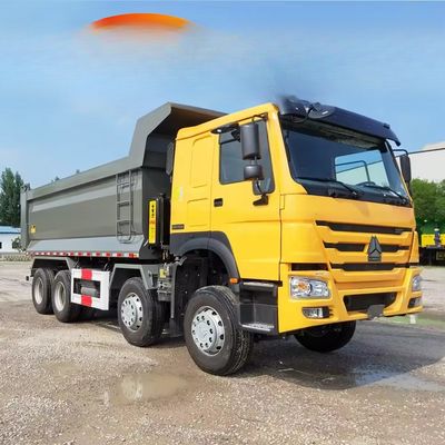 良い価格 ハウオー Euro 4 380hp 8x4ダンプトラック ZF8118ステアリングシステムと50トンの容量 オンライン