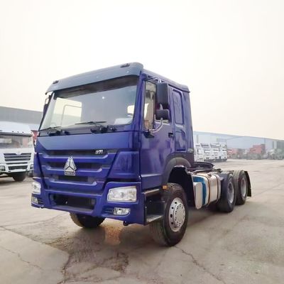 良い価格 アフリカで快適なキャビンを備えた手頃な価格の中古ハウオー 6X4 375HP トラクター トラックヘッド オンライン