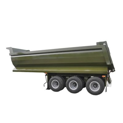良い価格 3軸40CBM ターパートレーラー U型 水力シリンダー 50tons 60tons 70tons 空気懸垂 平床トレーラー オンライン