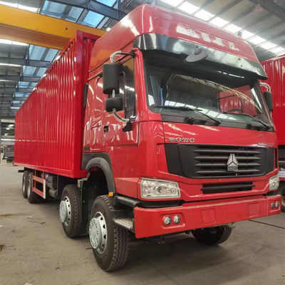 良い価格 8X4 LHD 371-馬力 HOWO カーゴ トラック 調整可能なステアリングと馬力配置タイヤ 12.00R20 エンジン WEICHAI オンライン