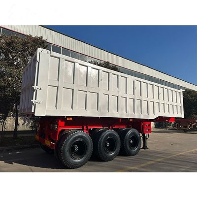良い価格 3軸 12R20 タイヤ 12タイヤ メカニカルサスペンション (エアバッグサスペンションは顧客にカスタマイズすることができます) ダンプセミトレーラー オンライン